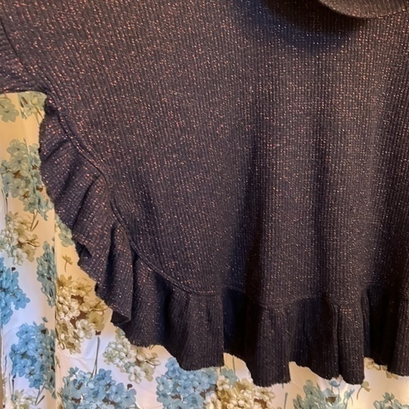 Anthropologie purple sparkle holiday sweater - Picture 5 of 10